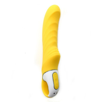 Потужний вібратор Satisfyer Vibes Yummy Sunshine з гнучким стовбуром і стимул. рельєфом, 12 режимів