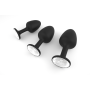 Анальная пробка Dorcel Geisha Plug Diamond L с шариком внутри, создает вибрации, макс. диаметр 4 см