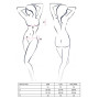 Комплект білизни Passion OFELIA SET OpenBra XXL/XXXL, white, стрінги, відкритий ліф, широкий пояс