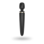 Вібромасажер Satisfyer Wand-er Woman (Black/Gold), водонепроникний, потужний, розмір XXL