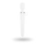 Вібромасажер Satisfyer Wand-er Woman (White/Chrome), водонепроникний, потужний, розмір XXL
