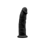 Фалоімітатор SilexD Robby Black (MODEL 2 size 6in), двошаровий, силікон + Silexpan, діаметр 3,5см