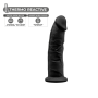 Фалоімітатор SilexD Robby Black (MODEL 2 size 6in), двошаровий, силікон + Silexpan, діаметр 3,5см