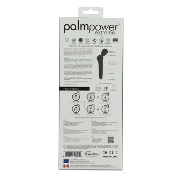 Мощный вибромассажер PalmPower Extreme - Black, 7 режимов, гибкая головка, перезаряжаемый