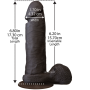 Фаллоимитатор Doc Johnson The Realistic Cock 6 inch Black - ULTRASKYN, Vac-U-Lock, диаметр 4,3см