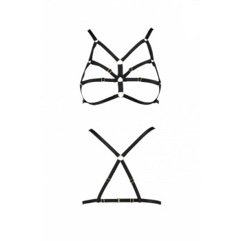 Бюстгальтер-стрепи Passion Exclusive ARMANDA BRA L/XL, black