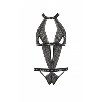 Напівпрозоре боді з вирізами Passion Exclusive Mirajane Body black S/M, black