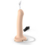 Кончающий фаллоимитатор Strap-On-Me Dildo Cum Flesh, диаметр 3,6см, силикон, насадка для страпона