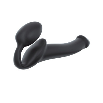 Безремневой страпон Strap-On-Me Black M, полностью регулируемый, диаметр 3,3см