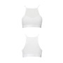 Спортивный топ с прозрачной вставкой Passion PS006 TOP L, white
