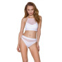 Спортивний топ з прозорою вставкою Passion PS006 TOP S, white