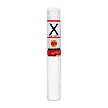 Стимулювальний бальзам для губ унісекс Sensuva – X on the Lips Strawberry з феромонами, полуниця