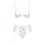 Эротический комплект с рисунком Passion LOVELIA BIKINI L/XL, white