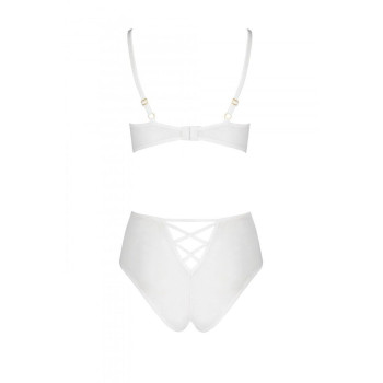 Эротический комплект с рисунком Passion LOVELIA BIKINI L/XL, white