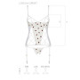 Корсет с подвязками, стринги Passion LOVELIA CORSET L/XL, white