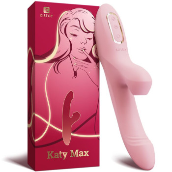 Вибратор-кролик с вращением ствола и вакуумной стимуляцией KISSTOY Katy Max