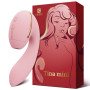 Вакуумный вибратор KISSTOY Tina Mini Pink, вагинально-клиторальный