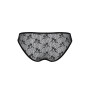 Трусики-слипы с кружевной сеточкой Passion DINA THONG XXL/XXXL, black