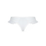 Трусики в горошек, с рюшами и шнуровкой Passion FATIN THONG XXL/XXXL, white