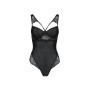 Боді з еко-шкіри та мережива Passion LOONA BODY XXL/XXXL, black