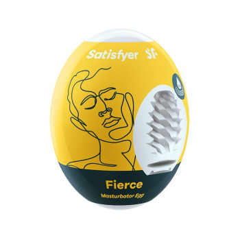 Самозмащувальний мастурбатор-яйце Satisfyer Masturbator Egg Fierce, одноразовий, не потребує змазки