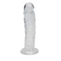 Прозрачный фаллоимитатор Alive Jelly Dildo Empire, ТПЕ, присоска, диаметр 4,3см, длина 19,3см