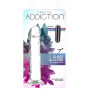 Прозрачный фаллоимитатор на присоске ADDICTION Vertical Dong 7″, вибропуля в подарок
