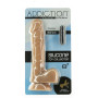 Гибкий фаллоимитатор на присоске ADDICTION — ANDREW 8″ Silicone Dong — Caramel, вибропуля в подарок