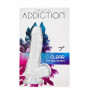 Прозрачный фаллоимитатор на присоске ADDICTION — Clear Dildo with Balls 7″, вибропуля в подарок