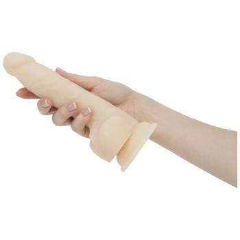Фалоімітатор з пульсацією Naked ADDICTION Dominic 9″ Vanilla, пульт ДК, діаметр 4,2 см