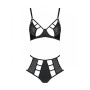 Розпродаж!!! Комплект з екошкіри Passion Tamaris Set black XXL/XXXL, бюстгальтер та трусики