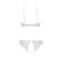Комплект із бра, трусиків з ажурним декором та відкритим кроком Passion URSULA SET XXL/XXXL, white