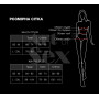 Сексуальне прозоре боді сітка з рукавами Art of Sex - Sheril чорний, L-2XL