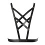 Портупея из экокожи Bijoux Indiscrets Maze – Cross Cleavage Harness Black