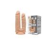 Фаллоимитатор двойной SilexD Double Gusto Flesh (Model 1 size 8" & 7"), двухслойный, силикон + Silexd
