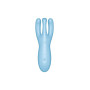 Кліторальний смарт-вібратор Satisfyer Threesome 4 Blue з трьома пальчиками