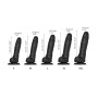 Реалистичный фаллоимитатор Strap-On-Me Sliding Skin Realistic Dildo Black M, эффект подвижной кожи