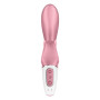 Смарт вібратор-кролик Satisfyer Hug Me Pink, 2 мотори, діаметр 4,2см, широка кліторальна частина