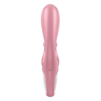 Смарт вібратор-кролик Satisfyer Hug Me Pink, 2 мотори, діаметр 4,2см, широка кліторальна частина