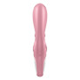 Смарт вібратор-кролик Satisfyer Hug Me Pink, 2 мотори, діаметр 4,2см, широка кліторальна частина