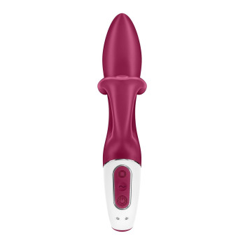 Вібратор-кролик із потрійним відростком Satisfyer Embrace me Berry, 2 мотори, діаметр 3,6 см