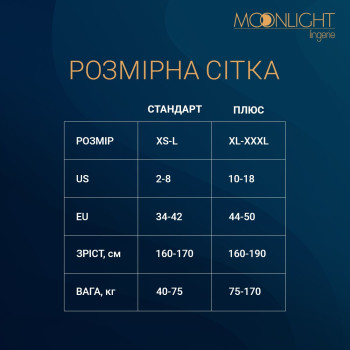 Бодистокинг Moonlight Model 02 XS-L Black, имитация корсета и чулок на ажурной резинке