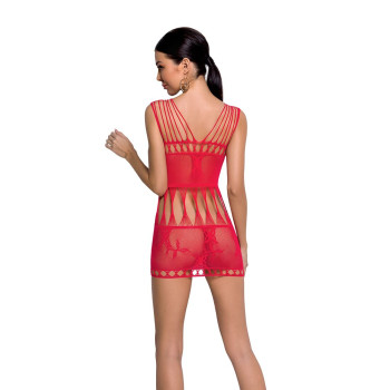 Бодистокинг мини-платье с бабочками Passion BS090 One Size red