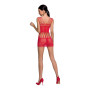Бодистокинг мини-платье с бабочками Passion BS090 One Size red