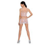 Бодистокинг мини-платье с бабочками Passion BS090 One Size white