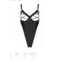 Боді з екошкіри Passion CELIN BODY S/M, black, з доступом, відкритий