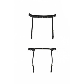 Пояс-стрепи для панчіх Passion Exclusive SHELLY GARTER BELT XXL/XXXL, black