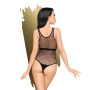 Боди Penthouse Enjoy The Moment S/L Black, крупная сетка, плотная вставка под грудью