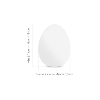 Мастурбатор-яйцо Tenga Egg Wavy II Cool с двойным волнистым рельефом и охлаждающим эффектом