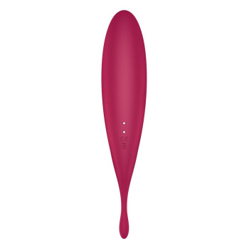 Смарт-вибратор для клитора с вакуумной стимуляцией Satisfyer Twirling Pro+ dark red